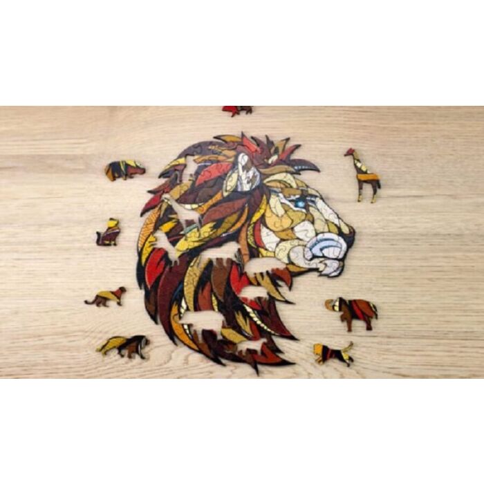 Eco-Wood-Art Houten Puzzel, Lion