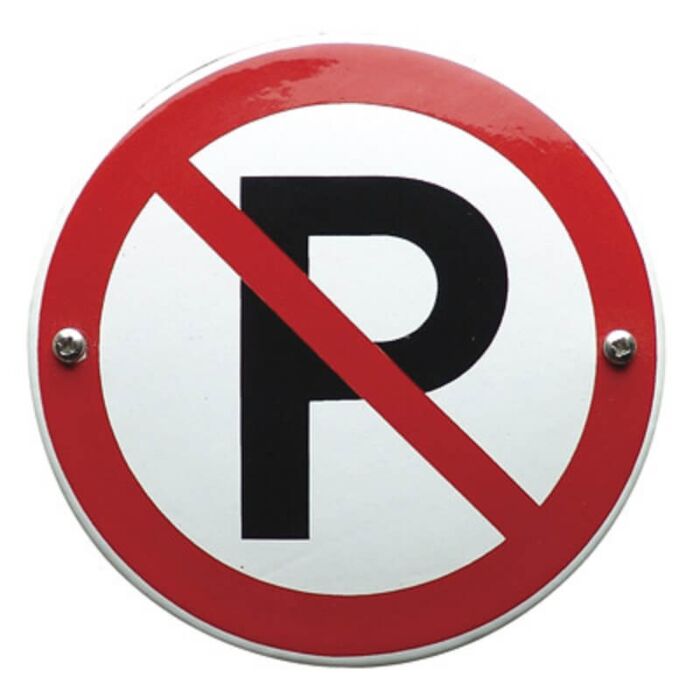 Bord verboden te parkeren