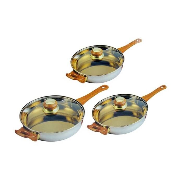 First Cuisine rvs braadpannenset (6 delig)