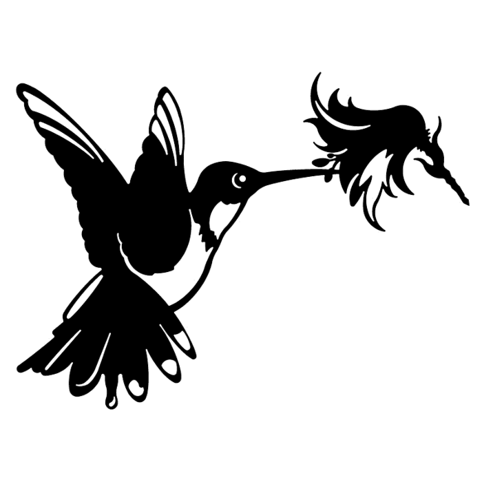 Geluksvogel kolibrie op bloem