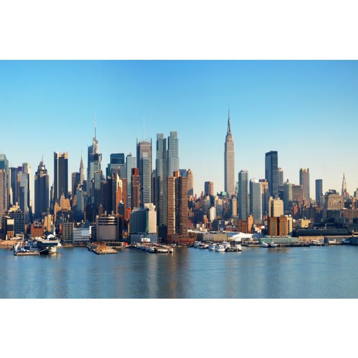 Glasschilderij skyline New York