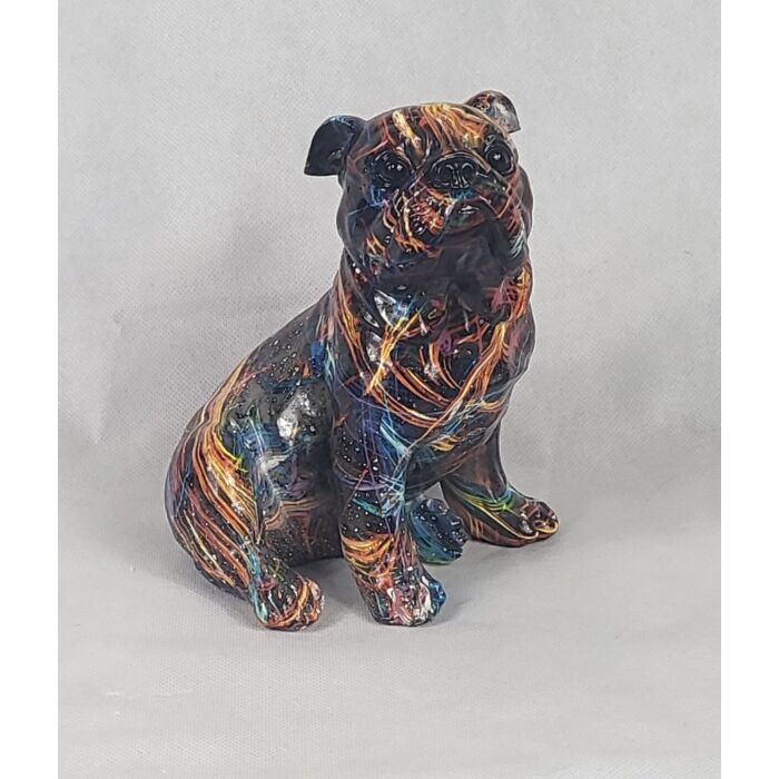 Polystone Beeldje zittende hond