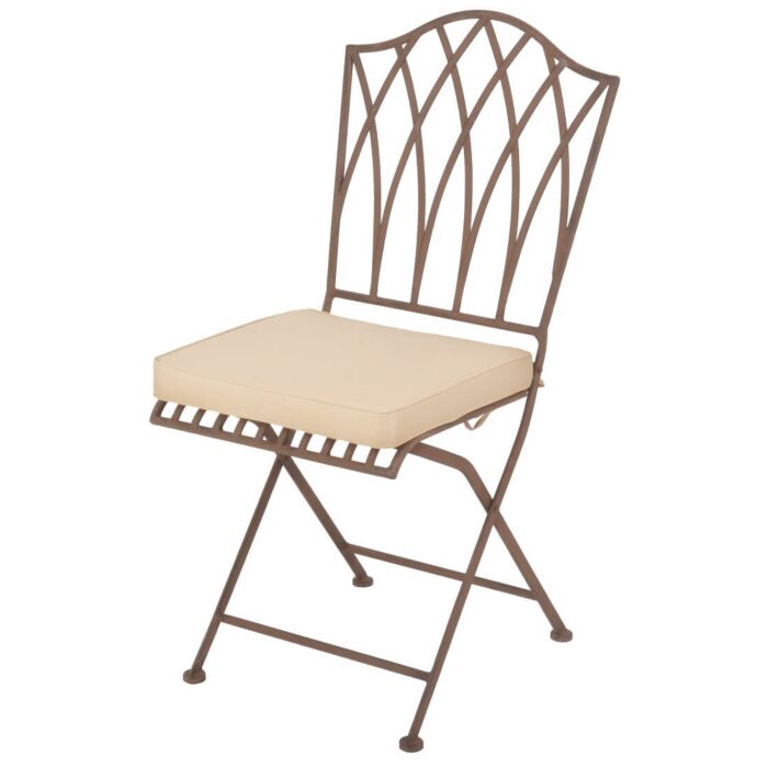 Klapstoel metaal met kussen / Esschert Design