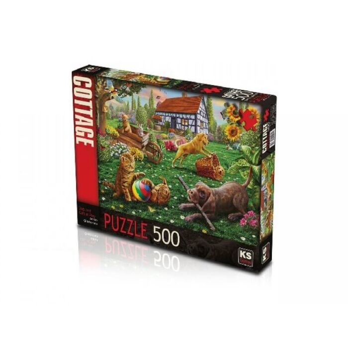 Legpuzzel honden en katten 500 stukjes