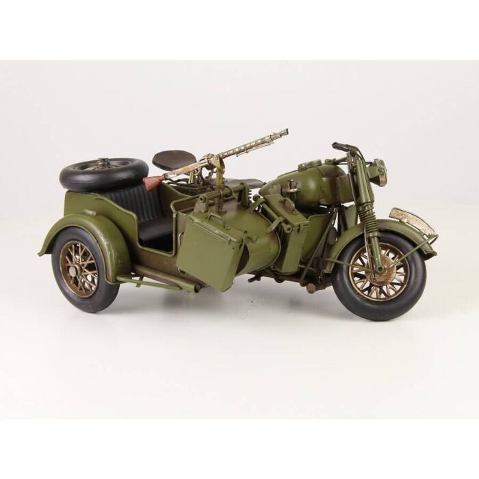 Miniatuurmodel Militaire Zijspan 
