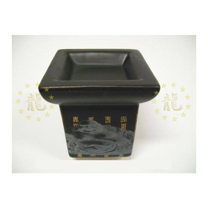 Oliebrander rechthoek zwart met Boeddha