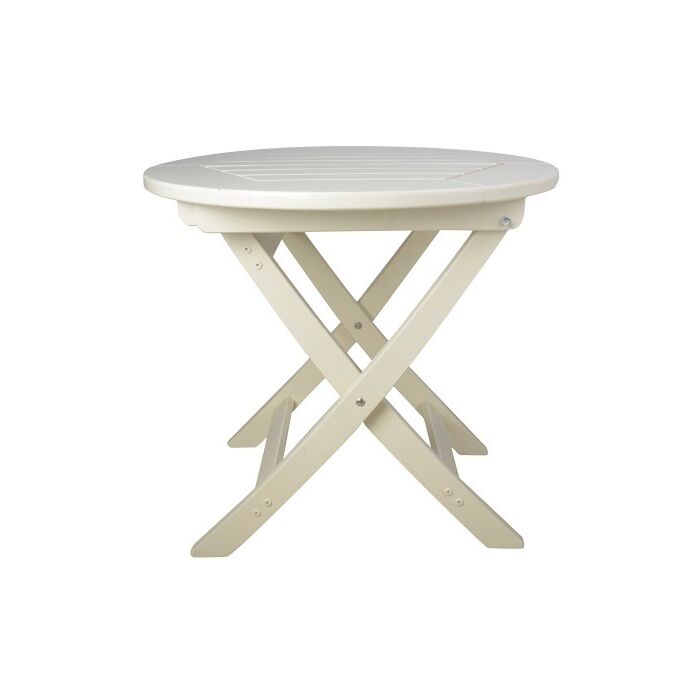 Opklapbare ronde houten tafel wit / Esschert Design 