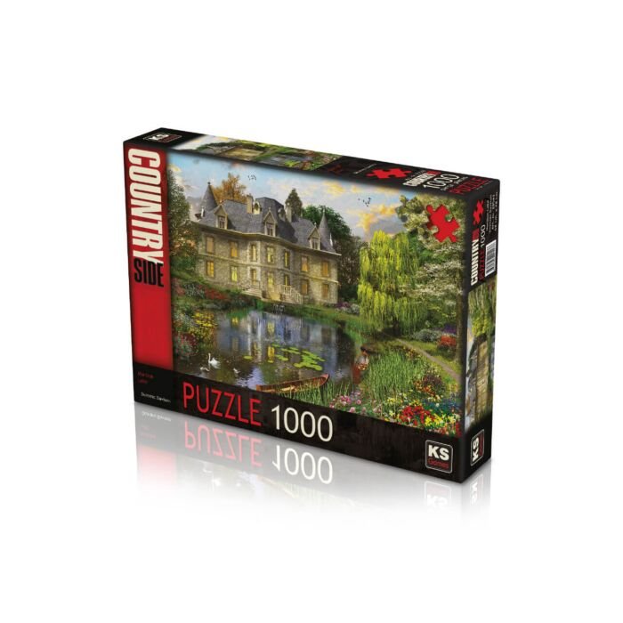 Mansion Lake puzzel 1000 stukjes doos