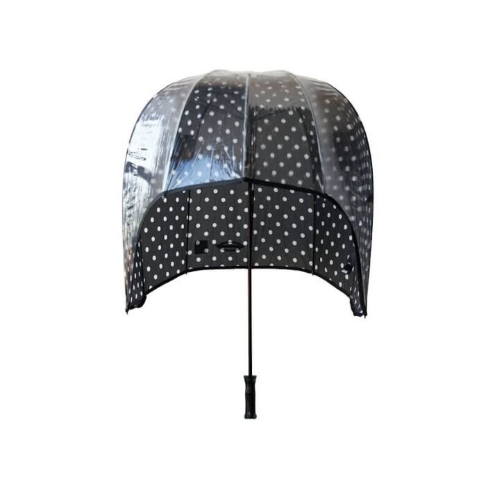 Stormparaplu Zwart met witte stippen / Replu