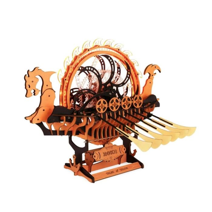 Robotime Houten Puzzel Dragon Viking Ship