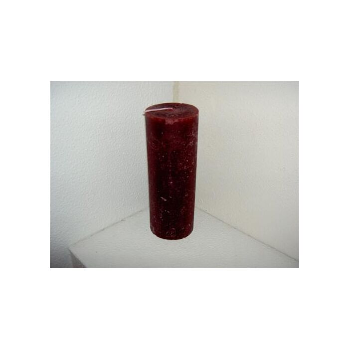 Rustieke kaars groot / Rood