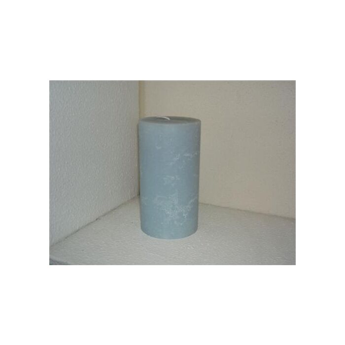 Rustieke kaars middel / Licht blauw