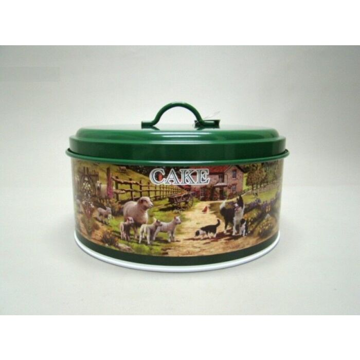 Schaap en collie cakeblik