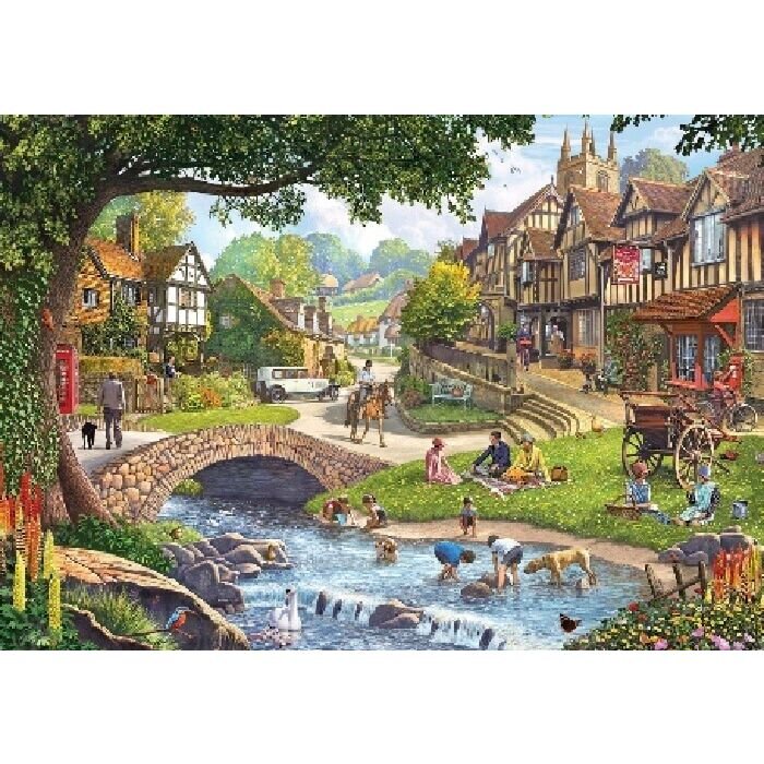 Legpuzzel Summer Village Stream 1000 stukjes