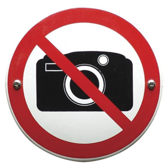 Bord verboden te fotograferen