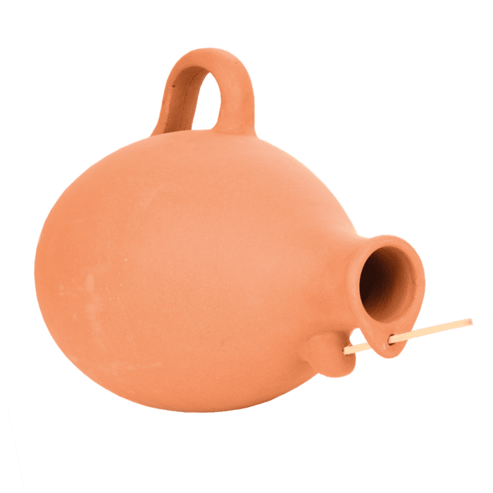 Vogelpot kruik mezen en mussen