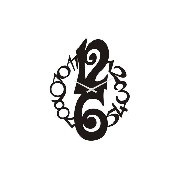 Wall clock metal / Periglass