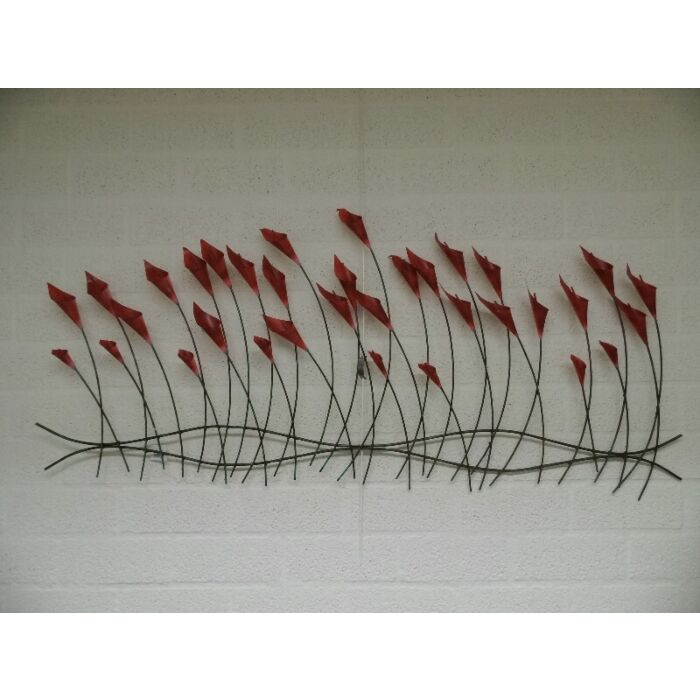 wanddecoratie van gekleurde bloemen