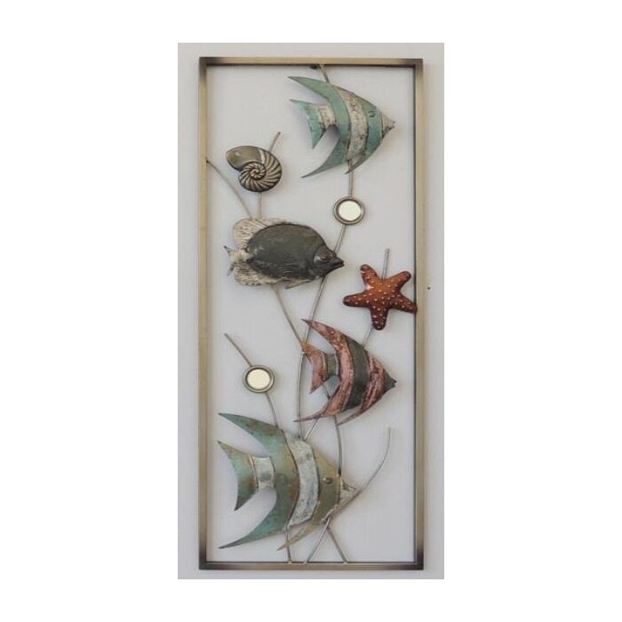Wanddecoratie frame Maanvissen kopen