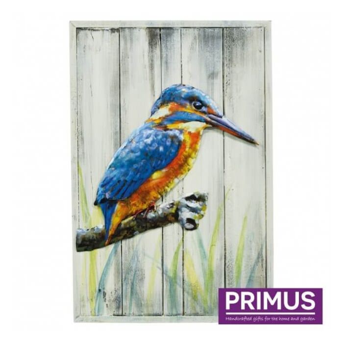 Wanddecoratie hout IJsvogel