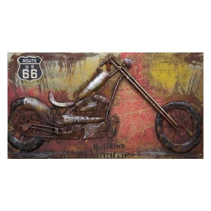 Wanddecoratie Chopper Route 66