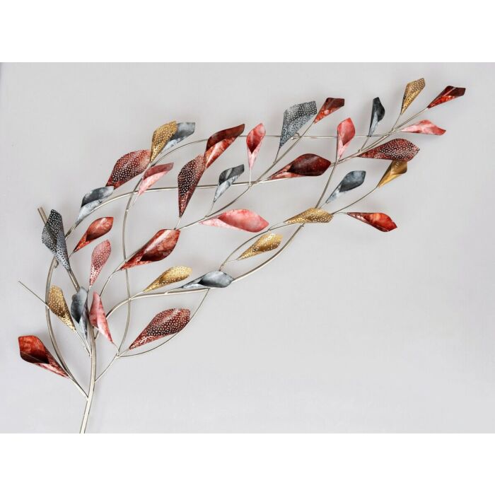 Wanddecoratie tak met gekleurde bloemen