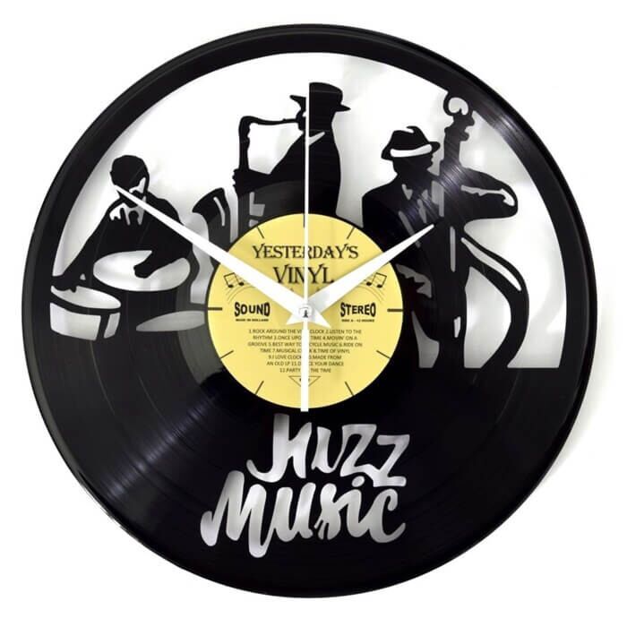 Wandklok vinyl Jazz Music kopen