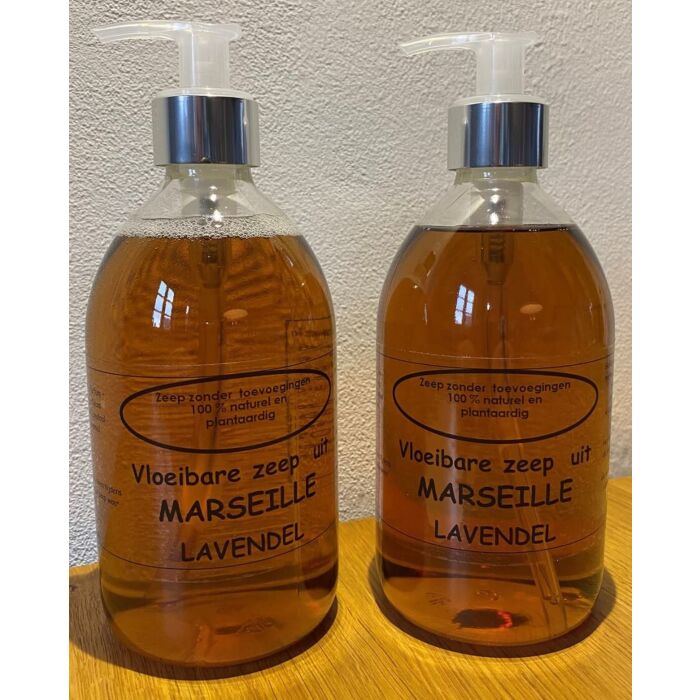 Zeeppompje Marseille zeep Lavendel