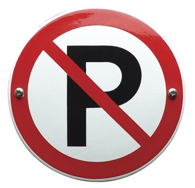 Emaille bord verboden te parkeren