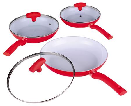 Keramische Pannenset Met Deksel Rood Enrico enrico kopen in de aanbieding Keramische Pannenset Met Deksel Rood Enrico enrico kopen in de aanbieding