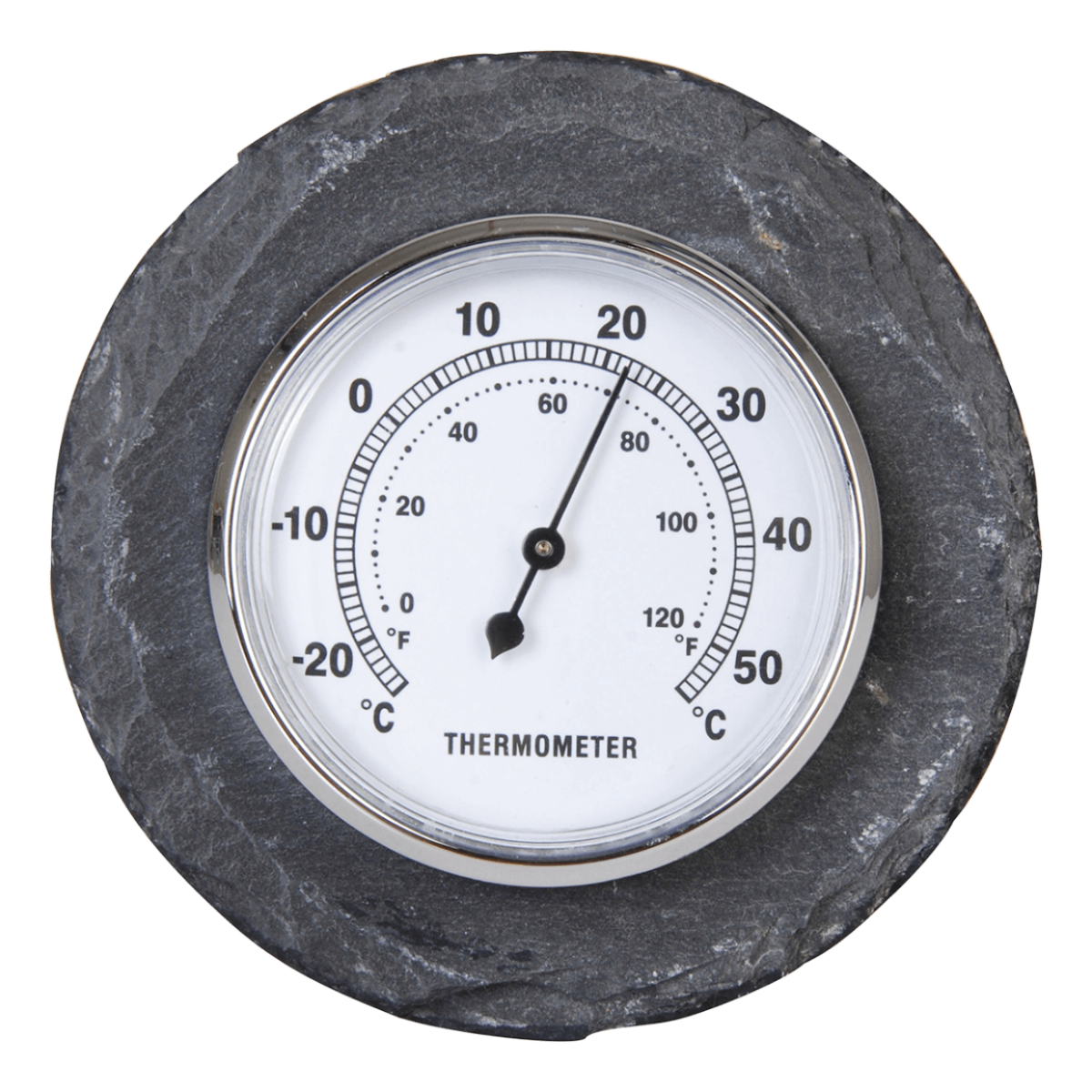 Thermometer rond leisteen / Outhings