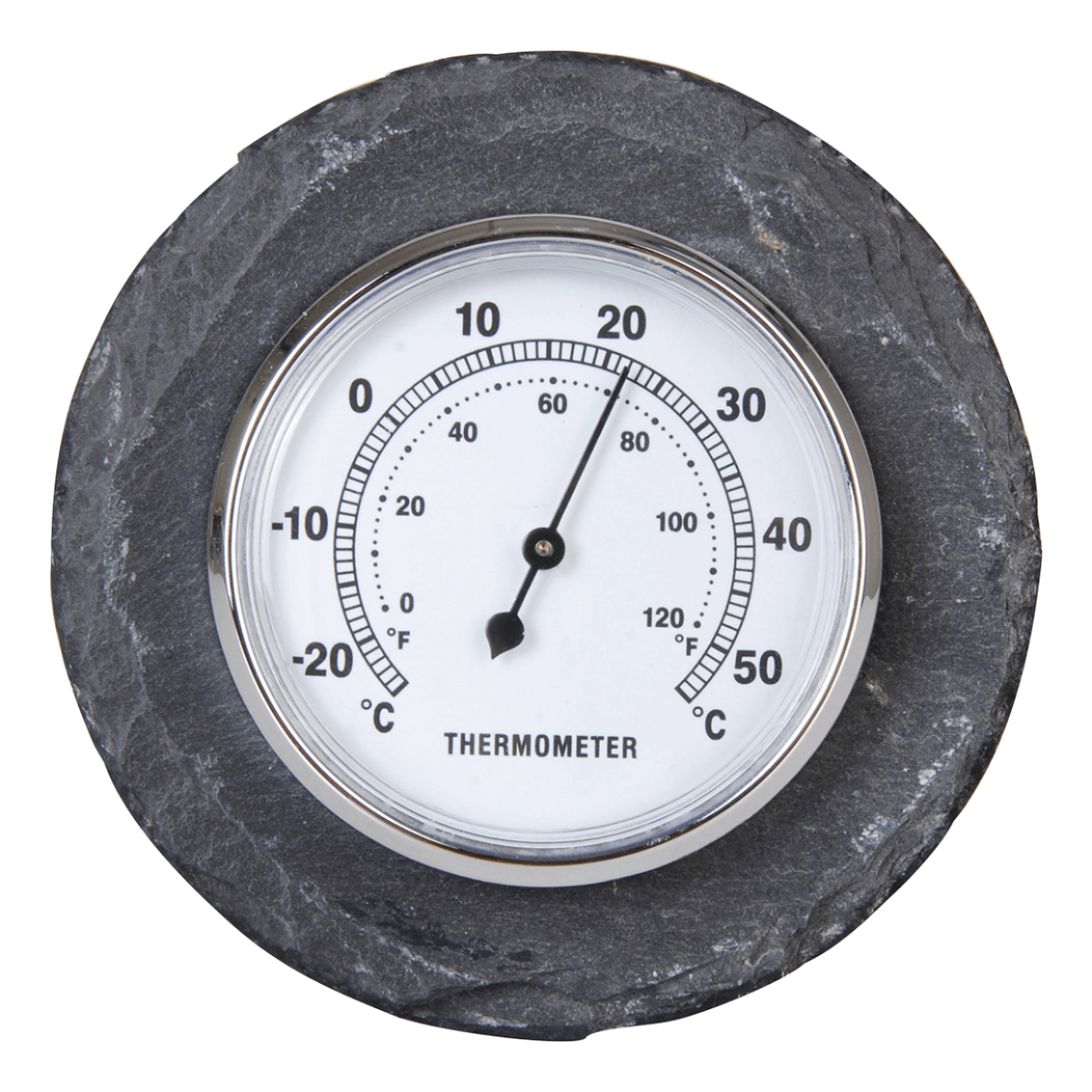 Thermometer rond leisteen / Outhings Thermometer rond leisteen / Outhings