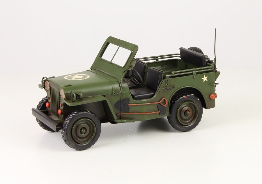 Miniatuurmodel Tin Leger Jeep