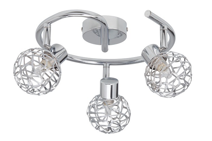 Plafondlamp Virgo 3 Lamps Chrome Brilliant brilliant kopen in de aanbieding