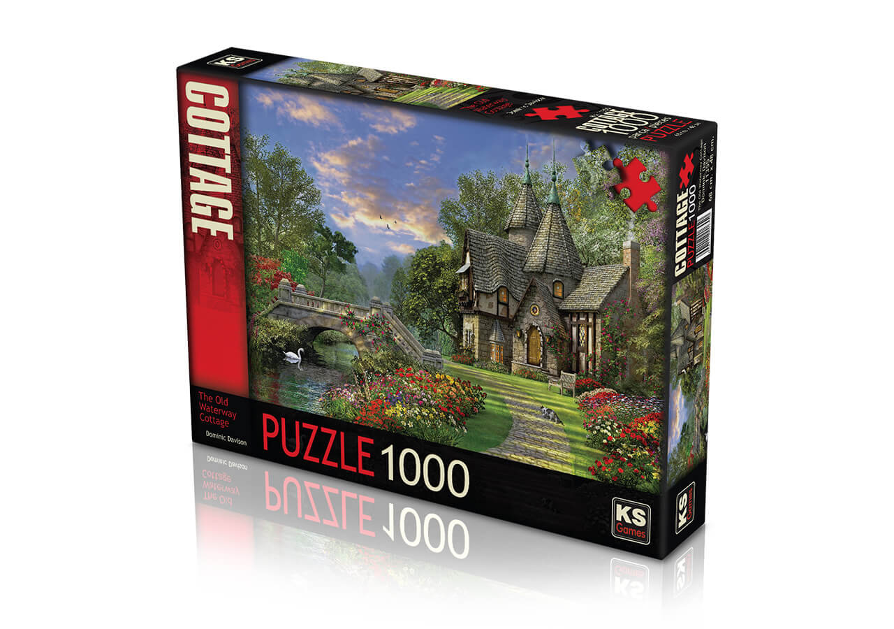 The Old Waterway Cottage puzzel 1000 stukjes