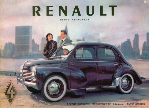 Renault Regie metalen wandbord
