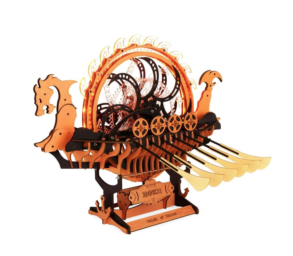 Robotime Houten Puzzel Dragon Viking Ship