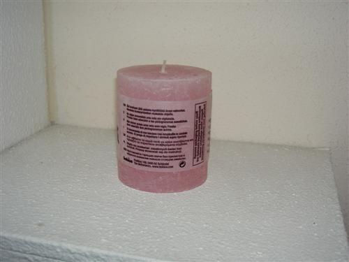 Rustieke kaars klein - Rose