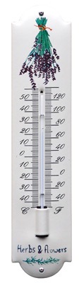 Emaille thermometer Lavendel