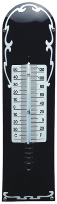 Thermometer Deco Blauw / Wit