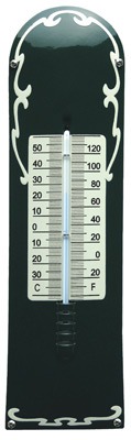 Thermometer Deco Groen - Crème