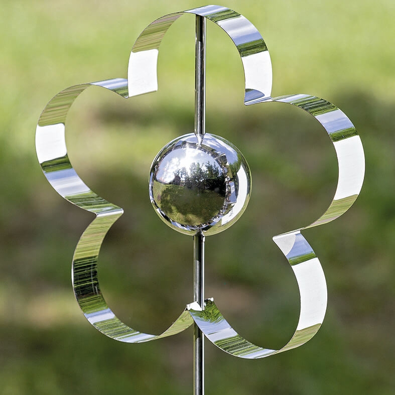 Tuinsteker Galaxy Bloem rvs