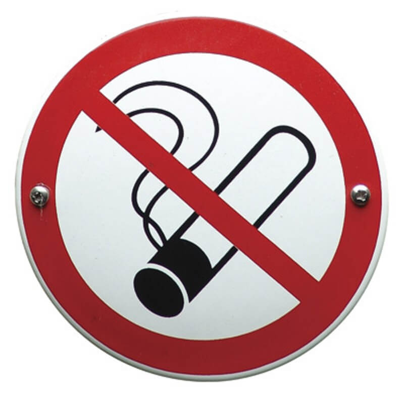 Bord verboden te roken