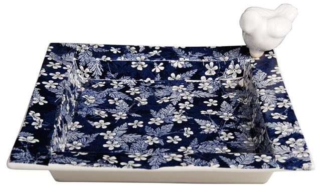 Vogelbad Blue blossom - Esschert Design