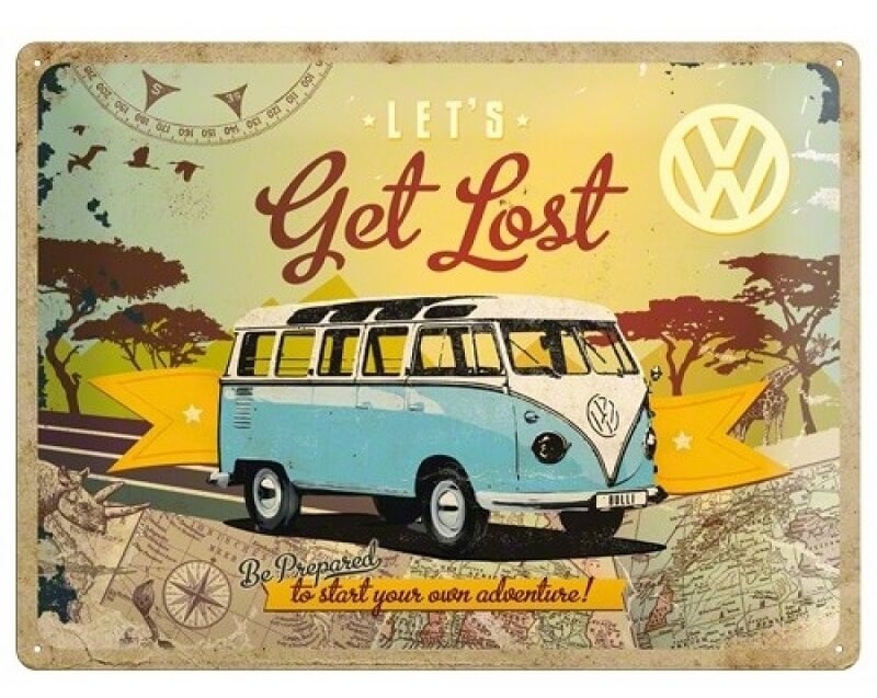 Metalen wandbord Volkswagen Get Lost