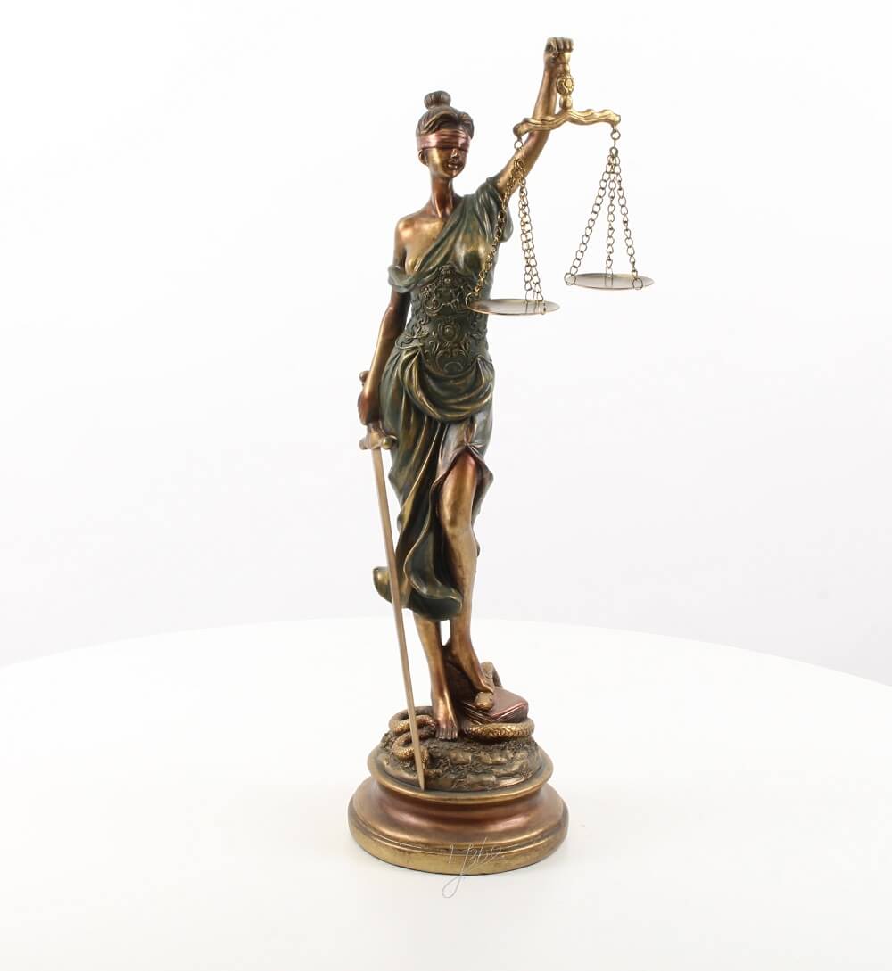 Vrouwe Justitia harsbeeldje Vrouwe Justitia harsbeeldje