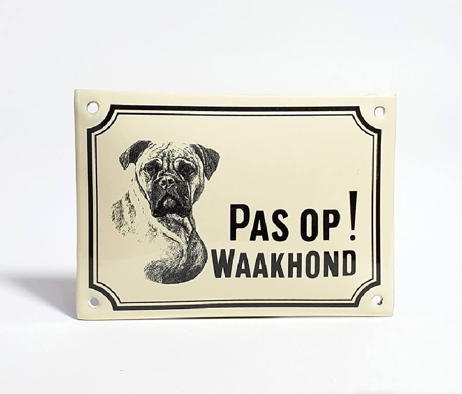 Waakhond bord Boxer