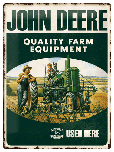 Wandbord John Deere Farm Equipment