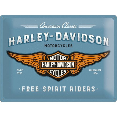 Wandbord Harley Davidson Free spirit riders