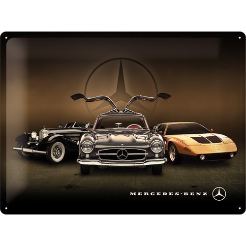Wandbord Mercedes 3 Cars
